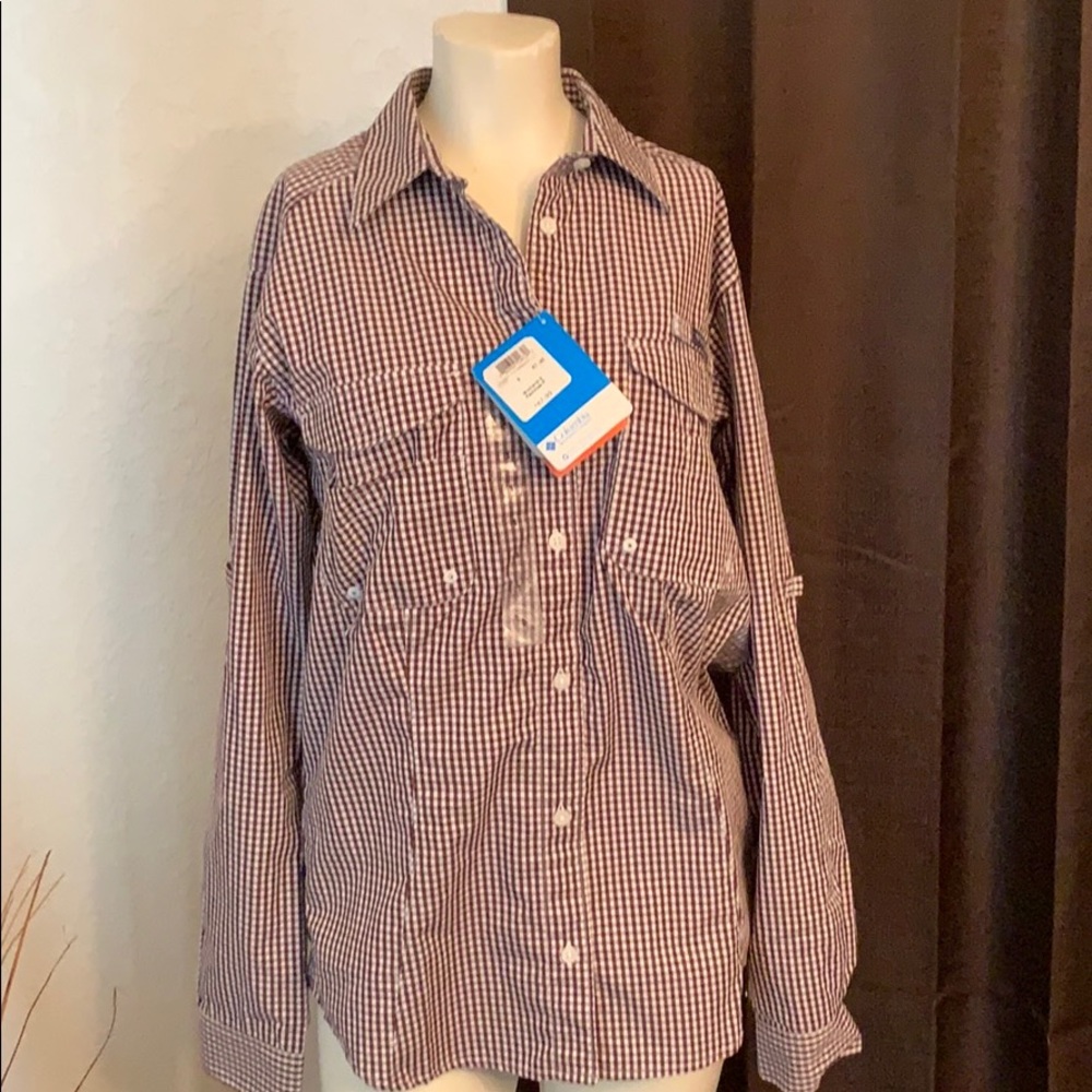 Columbia Bonehead Small Petite LS shirt